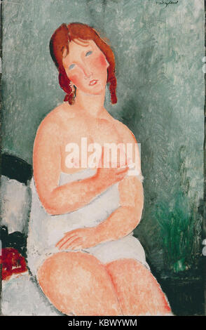 Amedeo Modigliani jeune femme en chemise, 1918 Banque D'Images