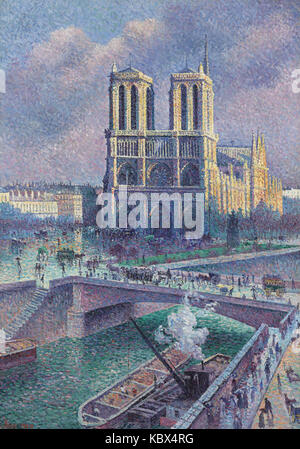 Maximilien Luce Notre Dame de Paris 1900 Banque D'Images
