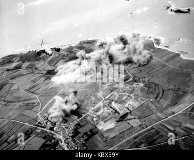 Martin b26 marauder. bombardier américain avion en action pendant la seconde guerre mondiale Banque D'Images