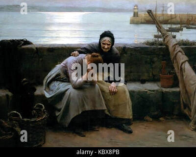 Walter Langley jamais matin portait au soir 1894 Banque D'Images