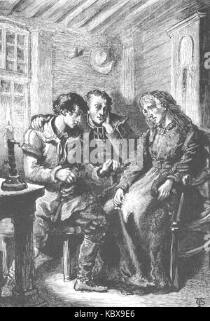 La famille "sans nom" par Georges Tiret Bognet 34 Banque D'Images