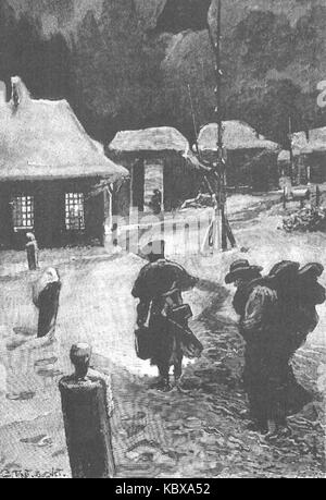 La famille "sans nom" par Georges Tiret Bognet 71 Banque D'Images