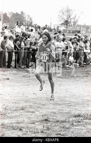 Une plus grande concurrence sur le coureur de Boston 1979 cross-country de l'AUA. Banque D'Images