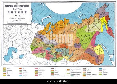 Peuples autochtones de la Sibérie XVI Banque D'Images