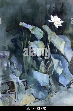 Ralph Curtis White Lotus Banque D'Images