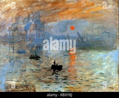 Soleil levant Claude Monet Banque D'Images