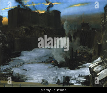 Brooklyn Museum Pennsylvania Station Excavation George Wesley Bellows dans l'ensemble Banque D'Images