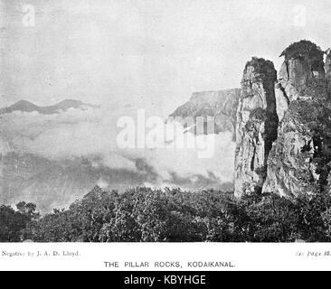 26 Kodaikanal Pilier Rocks Banque D'Images