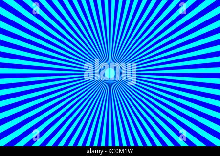 Résumé fond coloré à rayures, rayons symétriques - vector pattern - bleu, Illustration de Vecteur