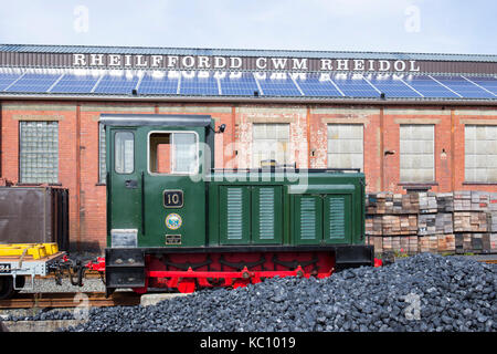 Baguley drewery locomotive diesel locomotive à la gare ferroviaire de rheidol de vale à aberystwyth ceredigion Pays de Galles UK Banque D'Images