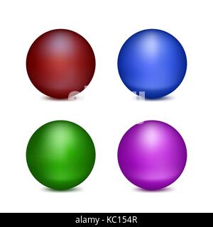 Quatre boules de couleur Illustration de Vecteur