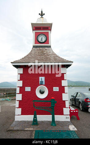 Tour de l'horloge à Sewen, Valentia Island, comté de Kerry, Irlande Banque D'Images