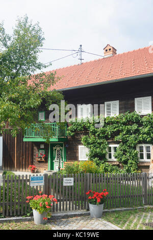 Sallaberger-Haus maison traditionnelle en bois, Zell an der Pram, Innviertel, Oberösterreich, Autriche, Autriche Banque D'Images