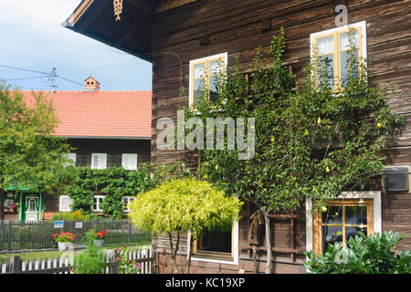 Sallaberger-Haus maison traditionnelle en bois, Zell an der Pram, Innviertel, Oberösterreich, Autriche, Autriche Banque D'Images