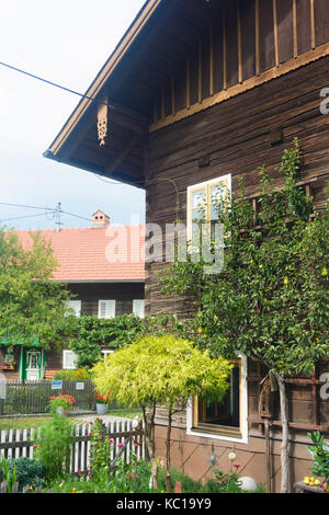 Sallaberger-Haus maison traditionnelle en bois, Zell an der Pram, Innviertel, Oberösterreich, Autriche, Autriche Banque D'Images