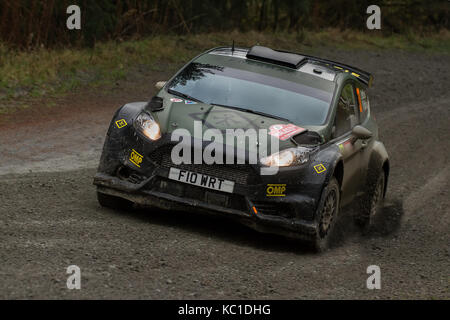 Lorenzo Bertelli au Pays de Galles Championnat du Monde des Rallyes (WRC) Le Rallye de Grande-Bretagne au Pays de Galles, Royaume-Uni Banque D'Images