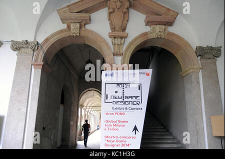 Milan (Italie), ouvrez-journée à l'Université d'état de présentation de nouveaux cours d'études supérieures en informatique avec l'adresse de la planification des jeux vidéo Banque D'Images