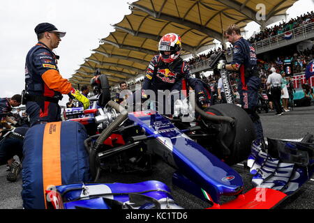 Sports motorisés : Championnat du monde de Formule 1 FIA 2017, Grand Prix de Malaisie, n° 10 Pierre Gasly (FRA, Scuderia Toro Rosso), | Verwendung weltweit Banque D'Images