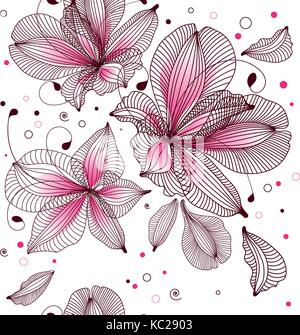 Seamless floral background Illustration de Vecteur