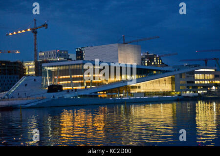 Opéra d'Oslo. La Norvège Banque D'Images