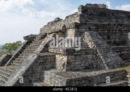 23 décembre 2014, le parc national Lagunas de Montebello, au Mexique : l'acropole de l'chinkultic ruines maya de taille modérée mais toujours populaire wit Banque D'Images