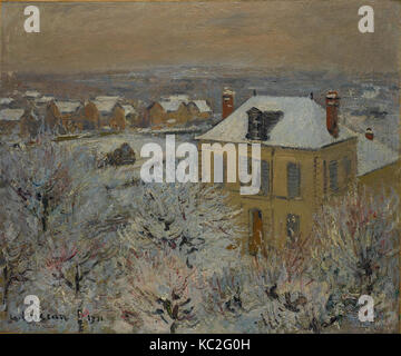 Maison en hiver, 1911, huile sur toile, 21 1/4 x 25 5/8 in., peintures, Gustave Loiseau (Français, 1865-1935 Banque D'Images