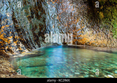 Italie, Vénétie, cascade park de Molina. Banque D'Images