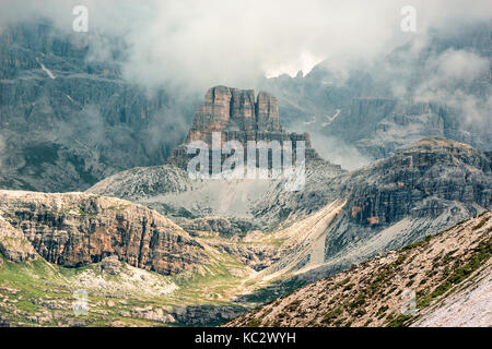 Trois Cimes de Lavaredo, Trentin Haut-Adige dolomites,,italie. l'toblin tower. Banque D'Images