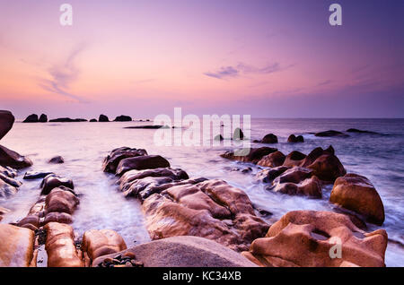 Co Thach beach est comme un chef d'oeuvre d'art que la nature accorde à tuy phong, binh thuan, Vietnam. co thach est une nouvelle destination pour le photographe Banque D'Images