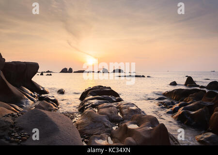 Co Thach beach est comme un chef d'oeuvre d'art que la nature accorde à tuy phong, binh thuan, Vietnam. co thach est une nouvelle destination pour le photographe Banque D'Images