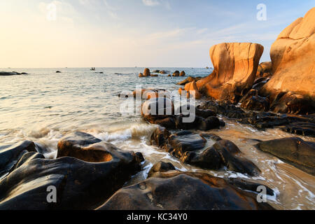 Co Thach beach est comme un chef d'oeuvre d'art que la nature accorde à tuy phong, binh thuan, Vietnam. co thach est une nouvelle destination pour le photographe Banque D'Images