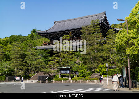 Kyoto, Japon - 18 mai 2017 : la porte sanmon massive, l'entrée de la Buddhist temple Chion dans Banque D'Images