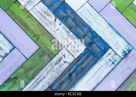 Multi-couleur de fond plancher bordée en diagonale Banque D'Images