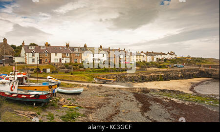 Village de pêcheurs sur la côte de Northumberland (craster). Banque D'Images