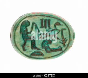 Scarab inscrit pour la fille du roi, Hatchepsout, ca. 1479-1458 av. Banque D'Images