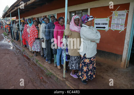 Élection du Kenya, le 8 août 2017, près de kitale kenya Banque D'Images