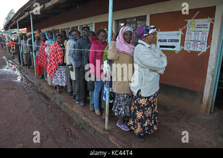 Élection du Kenya, le 8 août 2017, près de kitale kenya Banque D'Images