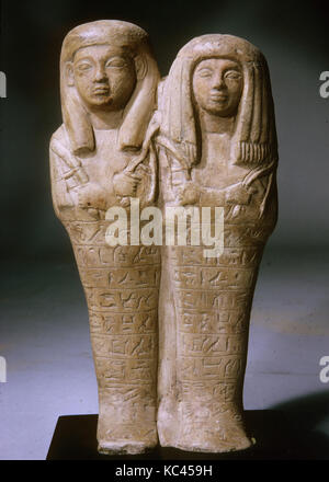 Shabti de Khaemwaset double et Mesyt, ca. 1336-1213 av. Banque D'Images