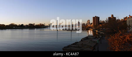 New york harlem river usa Manhattan. Banque D'Images