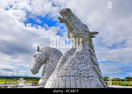 Les Kelpies, le projet Helix, Falkirk, Ecosse, Royaume-Uni Banque D'Images