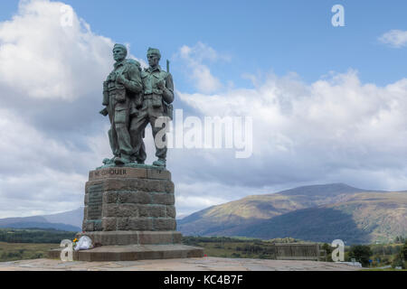 Commando Memorial, Spean Bridge, Highlands, Écosse, Royaume-Uni Banque D'Images