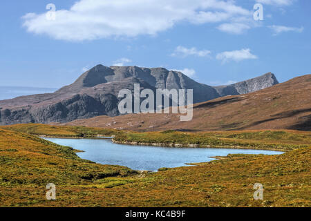 Feur Loch, Assynt, Sutherland, Écosse, Royaume-Uni Banque D'Images