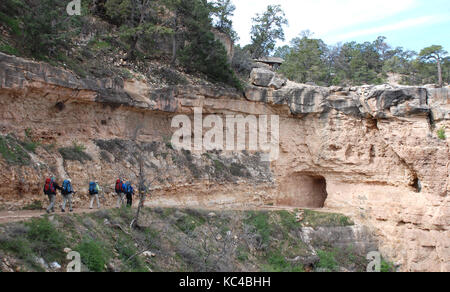 Bright Angel Trail, Grand Canyon, États-Unis Banque D'Images