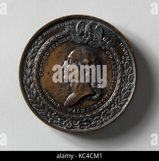 Médaille, 1853, Bronze, diam. 2 in. (5,1 cm), métal, Anthony Paquet (1814-1882 Banque D'Images