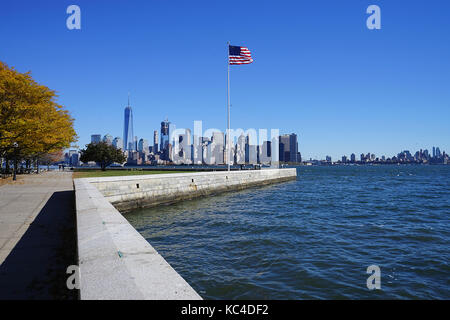 Drapeau américain à new york États-Unis . Banque D'Images