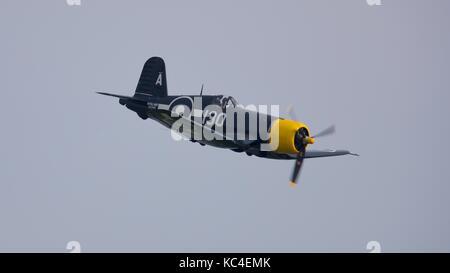 Goodyear FG-1D Corsair dues par la Fighter Collection basée à l'Imperial War Museum Duxford Banque D'Images