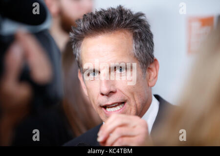 New York, États-Unis. 1er octobre 2017. Ben Stiller participe à la première nord-américaine des histoires Meyerowitz lors du New York film Festival 2017 le 1er octobre 2017. Crédit : accès photo/Alamy Live News Banque D'Images