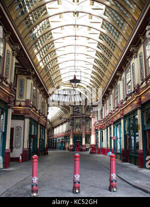 Leadenhall Market Londres historique utilisé comme l'ensemble pour le chemin de traverse dans les films de harry potter Banque D'Images