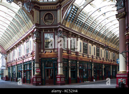 Leadenhall Market Londres historique utilisé comme l'ensemble pour le chemin de traverse dans les films de harry potter Banque D'Images