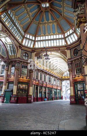 Leadenhall Market Londres historique utilisé comme l'ensemble pour le chemin de traverse dans les films de harry potter Banque D'Images